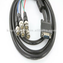 6' HD15 Coax HD15 VGA to 5 BNC RGBHV Cable